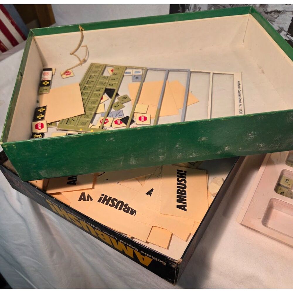 Vintage Ambush! WWII Combat Board Game 1983 Victory Games - Picture 5 of 8